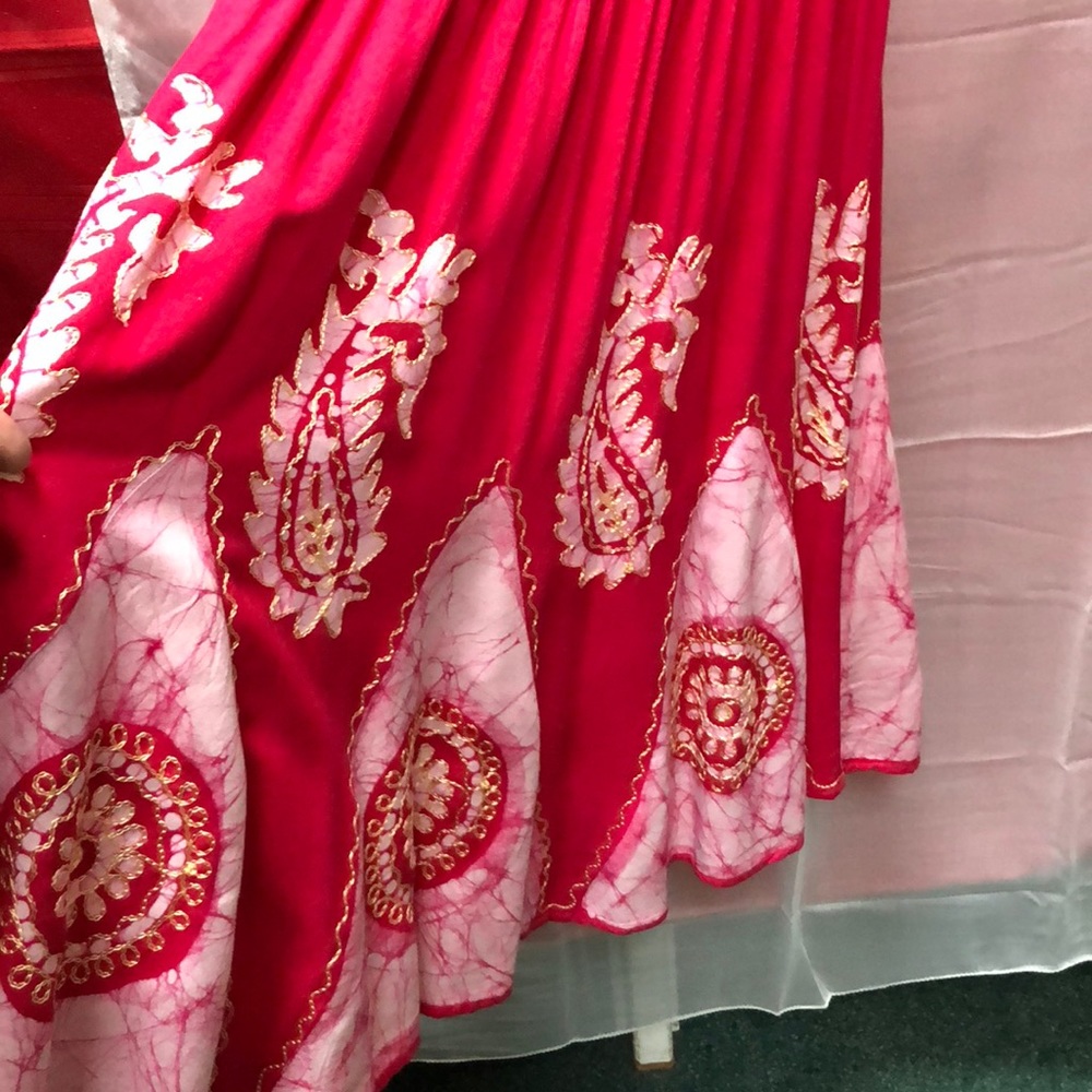 NWT Cherry Red Batik Dress - Picture 5 of 7